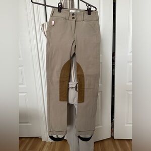 Girls Tailored Sportsman jods size 10r tan EUC